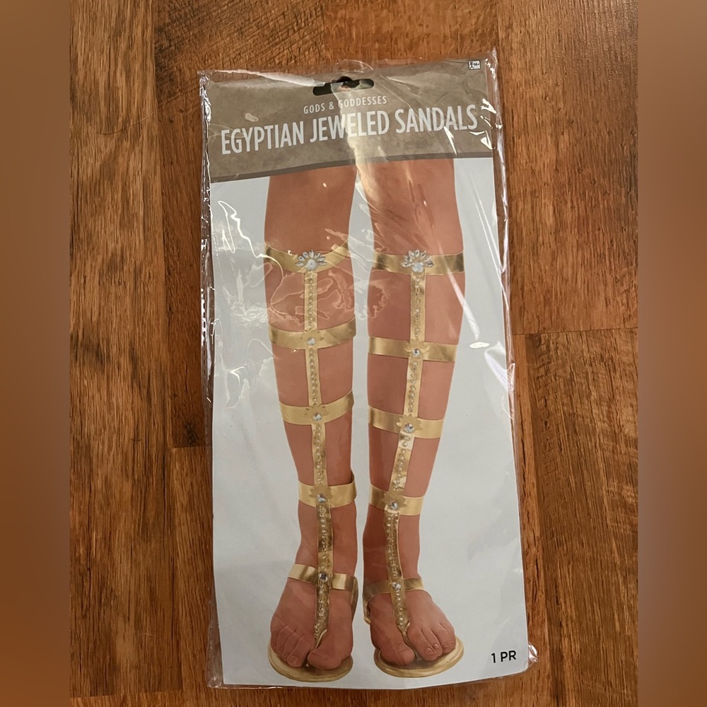 Egyptian jeweled sandals